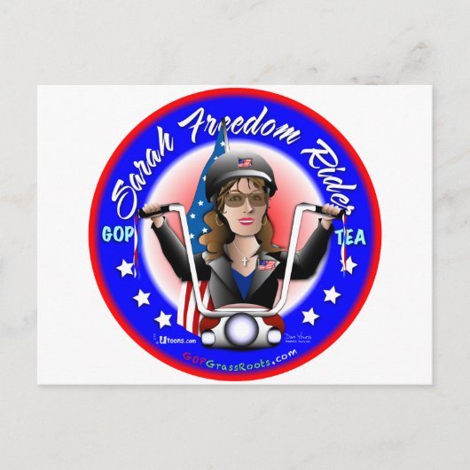 サラ・リバティ・ライダー ポストカード (正面)