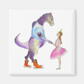 サラ&恐竜の磁石 マグネット