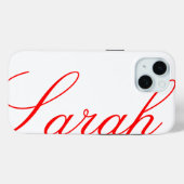 サラ – 美しいiPhoneケースと名前をカスタムする Case-Mate iPhoneケース (裏面 (横))