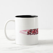 サラCudaのロゴ ツートーンマグカップ (左)