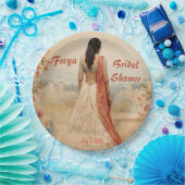 サリの美女パーソナライズされた ペーパープレート (パーティー)