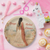 サリの美女パーソナライズされた ペーパープレート (パーティー)