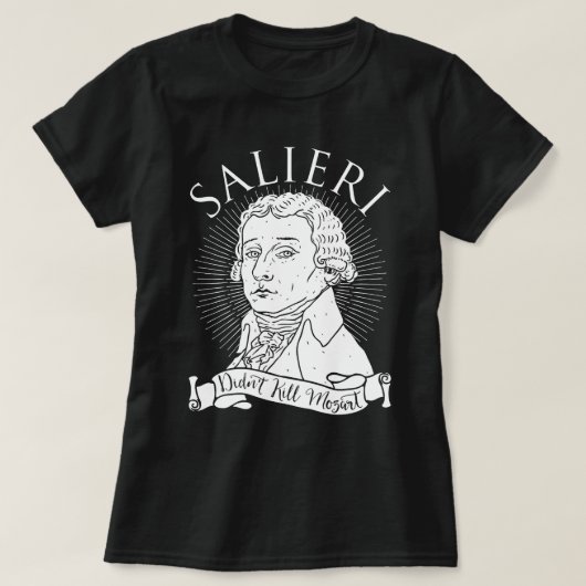 サリエリはモーツァルトを殺さなかった Tシャツ (デザイン正面)