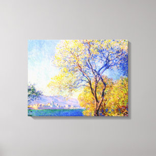 サリスガーデンズクロードモネから見られるアンティーブス キャンバスプリント