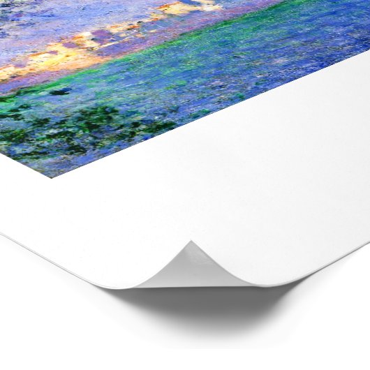 サリスガーデンズクロードモネから見られるアンティーブス ポスター (角)