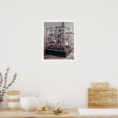 サリスベリーカの塔のために作られた大聖堂時計 ポスター (キッチン)