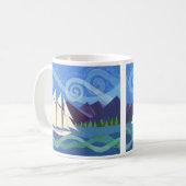 サリッシュシースクーナー コーヒーマグカップ (正面左)