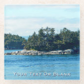 サリッシュ島 ガラスコースター (正面)