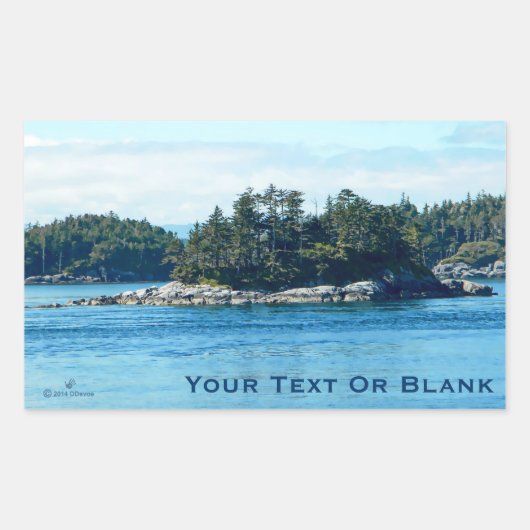 サリッシュ島 長方形シール (正面)