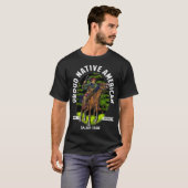 サリッシュ族先住民アメリカンサリッシュヘリ Tシャツ (正面フル)