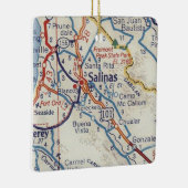 サリナスCA 50の地図 セラミックオーナメント (右)