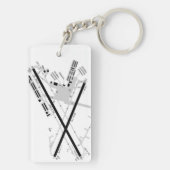 サリナ空港図/タクシー図 キーホルダー (裏面)