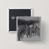 サリバンにニュースを持って来ているポール・リビア 缶バッジ (正面&裏面)