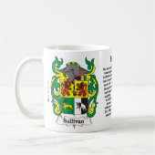 サリバンの家紋のマグ コーヒーマグカップ (左)