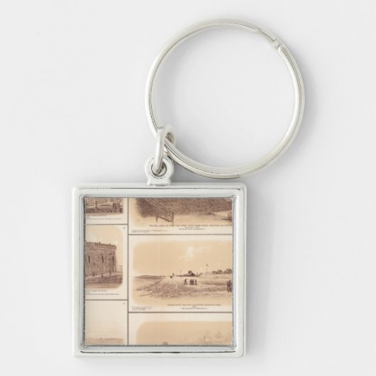 サリバンズアイランド、フォーツ·サムター&ムールトリー キーホルダー (正面)