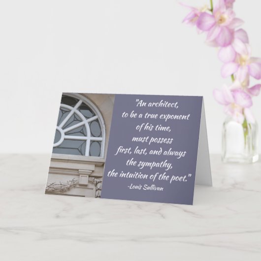 サリバン・アーキテクト大学院グリーティング・カード カード (蘭)