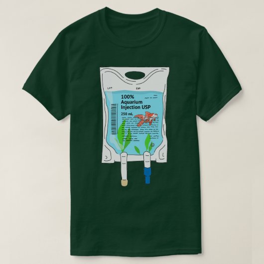 サリンバッグ水族館 Tシャツ (デザイン正面)