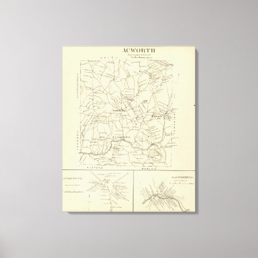 サリヴァン郡アクワース キャンバスプリント (正面)