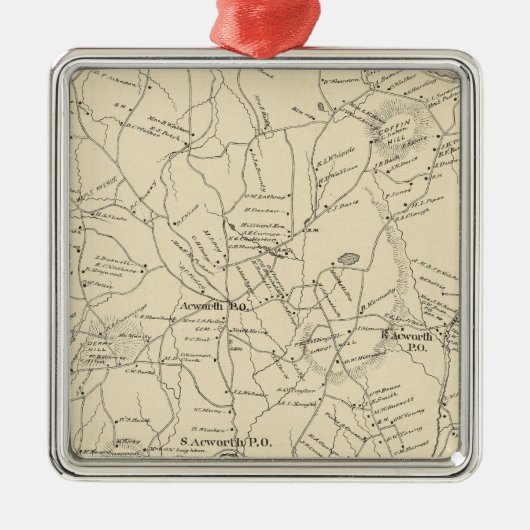 サリヴァン郡アクワース メタルオーナメント (正面)