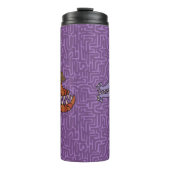 サリーとロイの上の紫色のドードル タンブラー (正面)