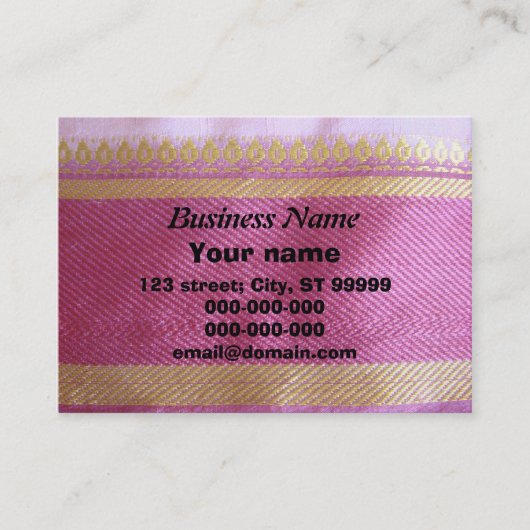 サリーのボーダー 名刺 (正面)