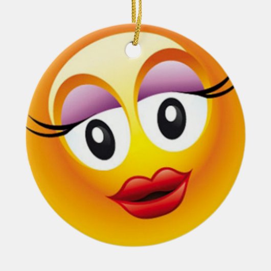 サリーの幸せな喜び セラミックオーナメント (正面)