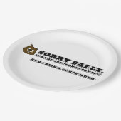 サリーは、地獄の日ではなく、すまなかったので、私は呪った ペーパープレート (アングル)