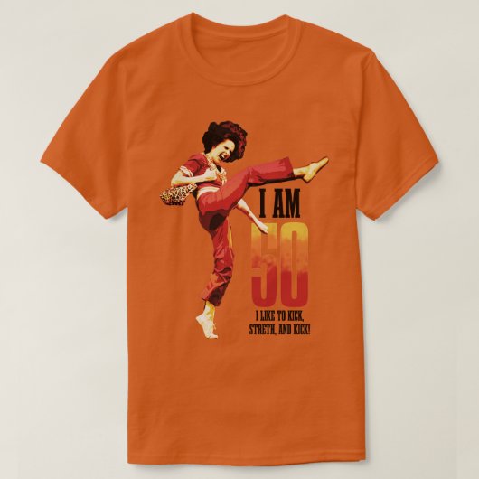 サリーオマレーIm 50私はストリースをキックし、キックするのが好き Tシャツ (デザイン正面)