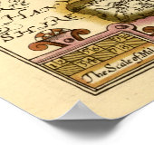 サリーカウンティイングランド古古古古古美術館地図 ポスター (角)