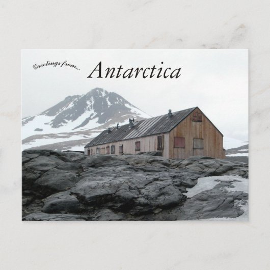 サリーコーヴホースシュー島南極はがき ポストカード (正面)