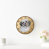 サリーシーズー（犬）ツー ラウンド壁時計 (ホーム)