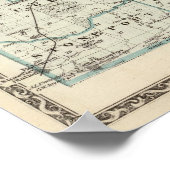 サリーヌ県の地図 ポスター (角)