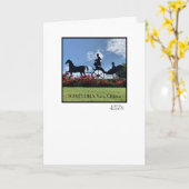 サリーヒルズホース&サリーのグリーティングカード カード (黄色い花)