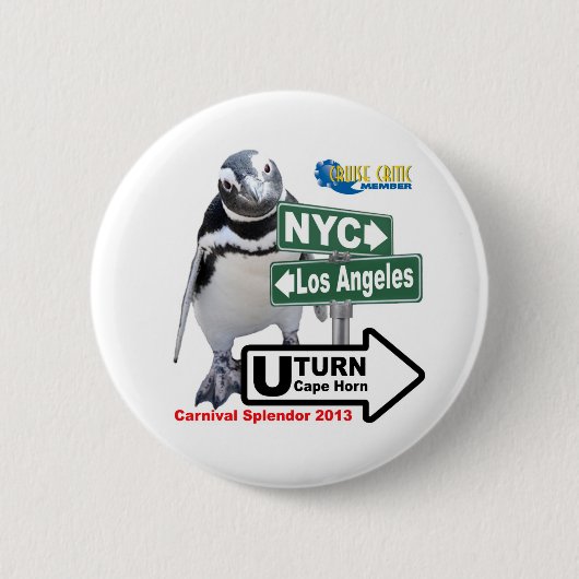 サリーペンギンCCボタン 缶バッジ (正面)