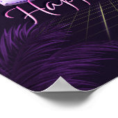 サリー名Vorname lila retroポスターGeburtstag ポスター (角)