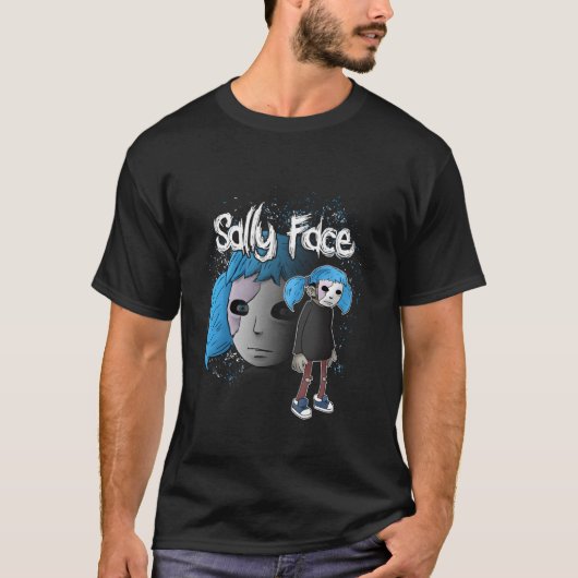 サリー顔刑事ヒーローキャラクターポーズ Tシャツ (正面)