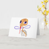 サリー·モスキート カード (黄色い花)