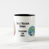 サリー・ワトソン – 冒険家と作家 ツートーンマグカップ (中央)