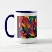 サリーRayn: 白馬のマグ マグカップ (左)