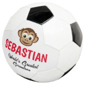 サルおもしろいカスタムサッカーのボール贈り物子供へ サッカーボール (3/4)
