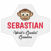 サルおもしろいカスタムサッカーのボール贈り物子供へ サッカーボール (フラット)