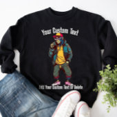 サルおもしろいスタイリッシュ動物ファッション スウェットシャツ