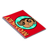 サルおもしろいスパイラル手帳 ノートブック (右側)