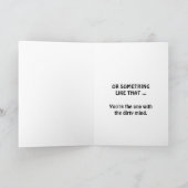 サルおもしろいハッピーバースデー汚いマインドカード シーズンカード (内部)