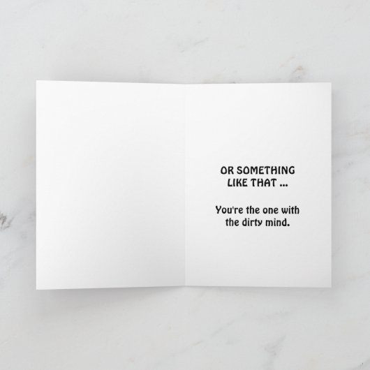 サルおもしろいハッピーバースデー汚いマインドカード シーズンカード (内部)