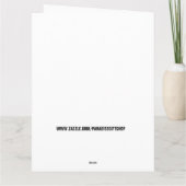 サルおもしろい誕生日オーバーサイズカード カード (裏面)