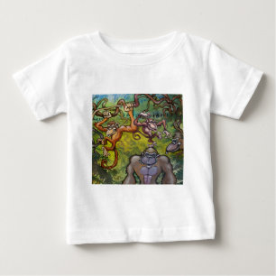 サルおもしろい ベビーTシャツ