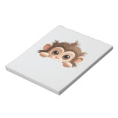 サルかわいいかわいい動物おもしろいアニメ ノートパッド (回転)