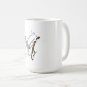 サルがウロウロ コーヒーマグカップ (正面右)