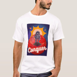 サルが赤い惑星を征服 Tシャツ